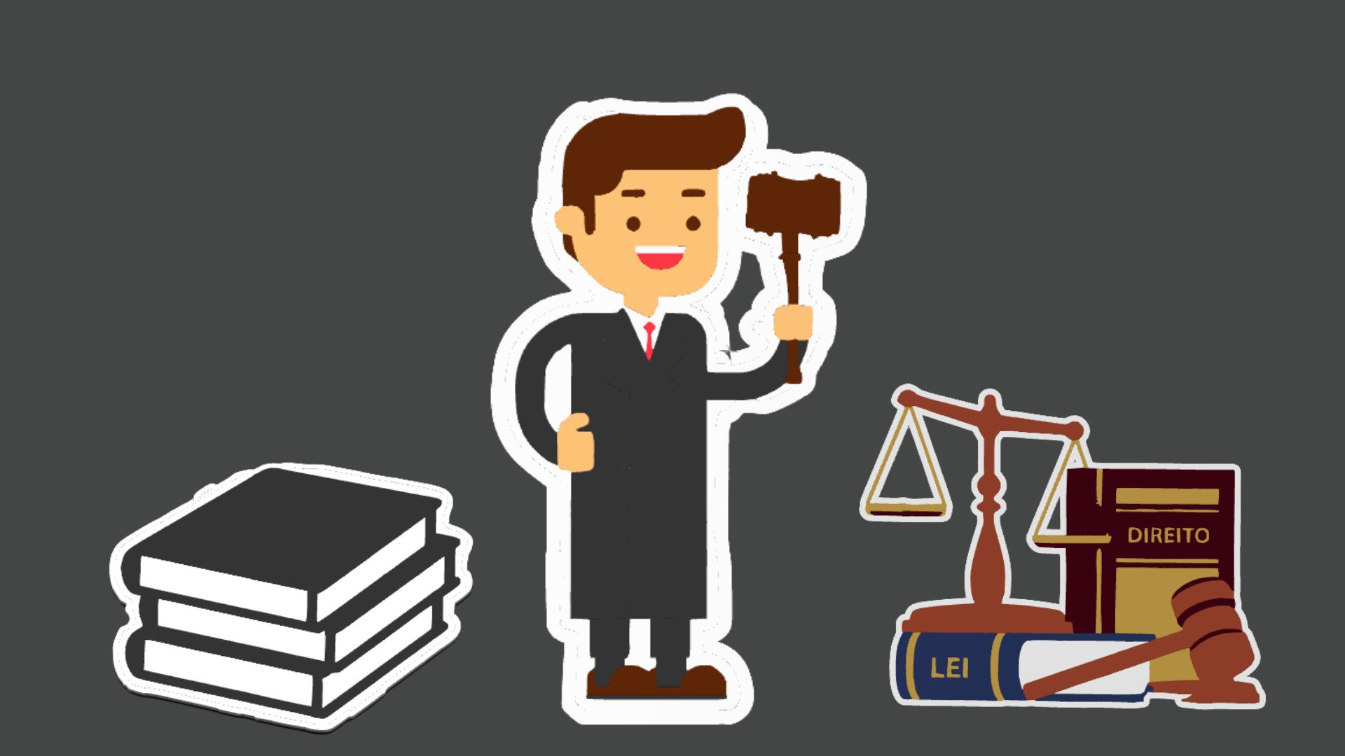 Topo de Bolo - Kit Justiça